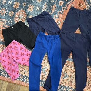 Hanna Andersson Kids Leggings and shorts bundle Set - Black, Pink, Blue, Navy
